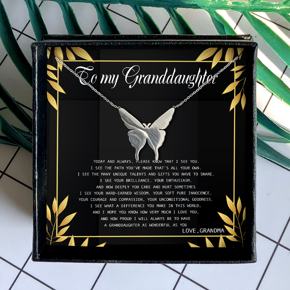 I HOPE YOU KNOW HOW VERY MUCH I LOVE YOU - NECKLACE FOR GRANDDAUGHTER