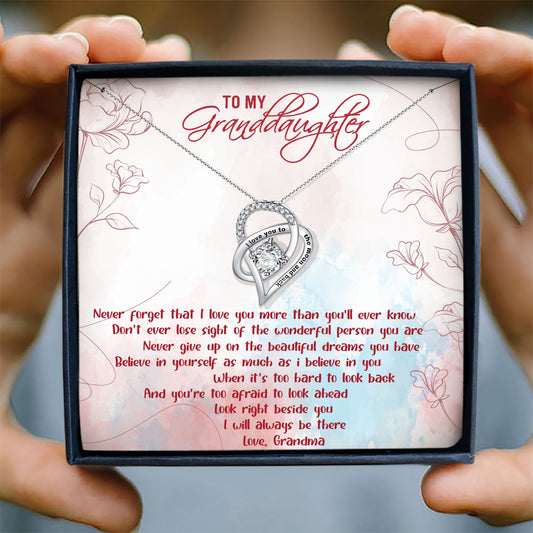 I WILL ALWAYS BE THERE - NECKLACE FOR GRANDDAUGHTER FROM GRANDMA