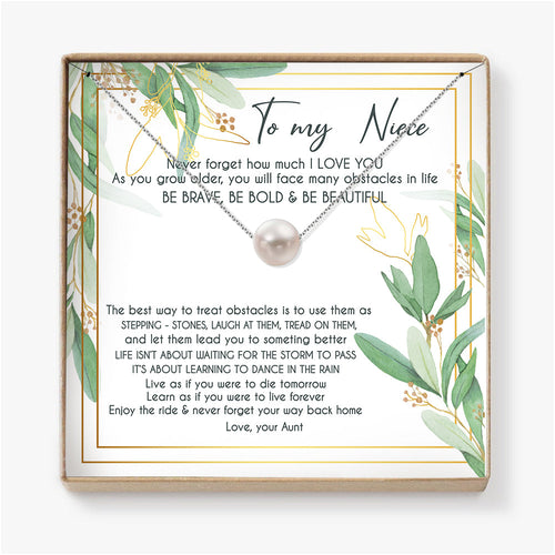 ENJOY THE RIDE & NEVER FORGET  YOUR WAY BACK HOME - NECKLACE FOR NIECE FROM AUNT