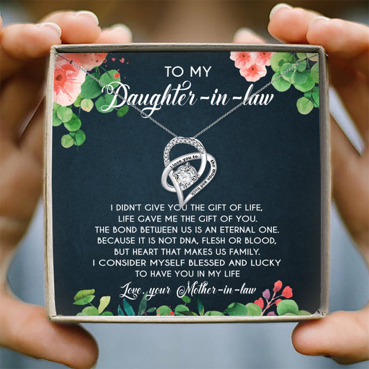 I CONSIDER MYSELF BLESSED AND LUCKY - NECKLACE FOR DAUGHTER-IN-LAW