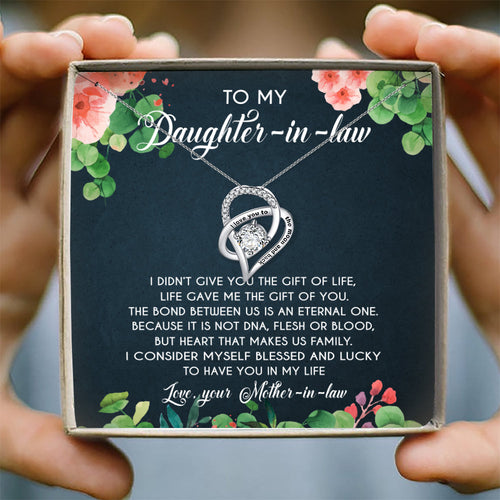 I CONSIDER MYSELF BLESSED AND LUCKY - NECKLACE FOR DAUGHTER-IN-LAW