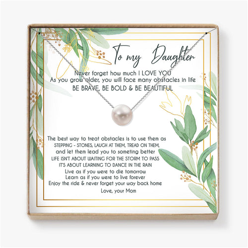 ENJOY THE RIDE & NEVER FORGET  YOUR WAY BACK HOME - NECKLACE FOR DAUGHTER FROM MOM
