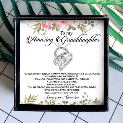 I WILL ALWAYS BE THERE FOR YOU - NECKLACE FOR GRANDDAUGHTER FROM GRANDPA