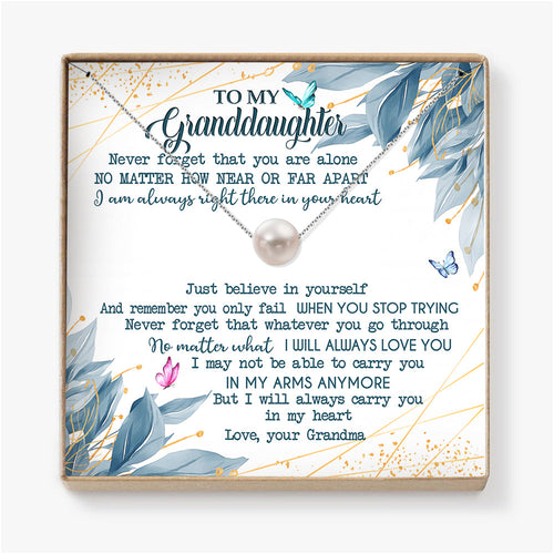 I WILL ALWAYS LOVE YOU - NECKLACE FOR GRANDDAUGHTER FROM GRANDMA