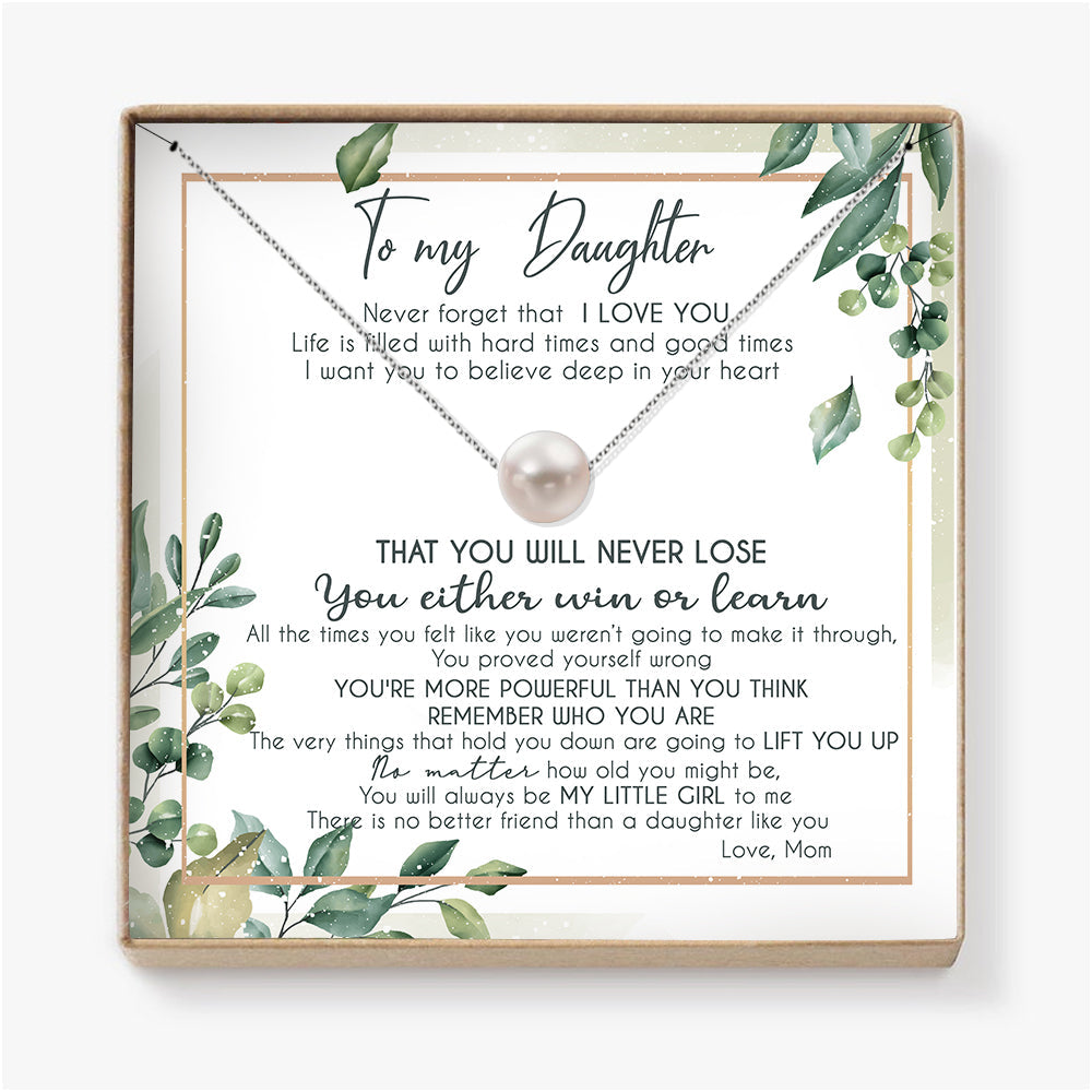 I WANT YOU TO BELIEVE IN YOUR HEART - NECKLACE FOR DAUGHTER FROM MOM