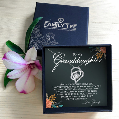 NEVER FORGET THAT I LOVE YOU - NECKLACE FOR GRANDDAUGHTER FROM GRANDPA
