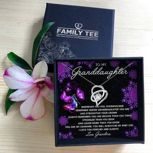 I LOVE YOU FOREVER AND ALWAYS - NECKLACE FOR GRANDDAUGHTER FROM GRANDMA