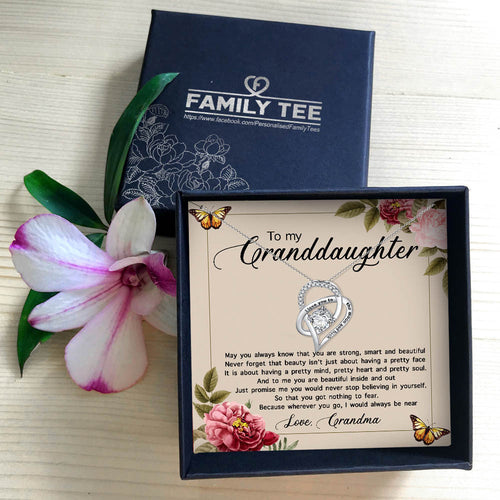 NEVER STOP BELIEVING IN YOURSELF - NECKLACE FOR GRANDDAUGHTER FROM GRANDMA