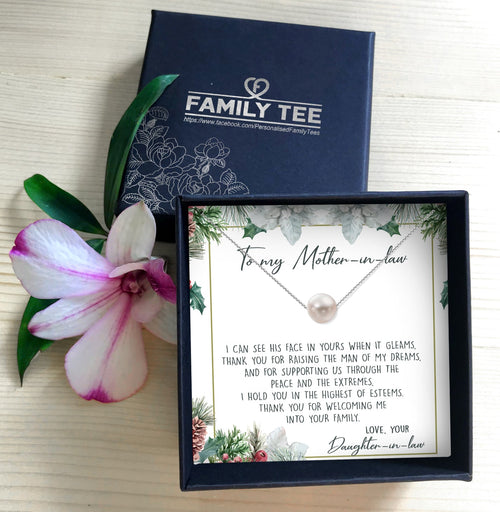THANK YOU FOR WELCOMING ME INTO YOUR FAMILY - NECKLACE FOR MOTHER-IN-LAW FROM DAUGHTER-IN-LAW