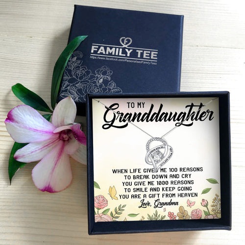 YOU ARE A GIFT FROM HEAVEN - NECKLACE FOR GRANDDAUGHTER FROM GRANDMA