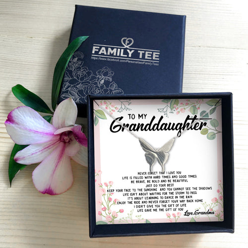 NEVER FORGET THAT I LOVE YOU  - NECKLACE FOR GRANDDAUGHTER