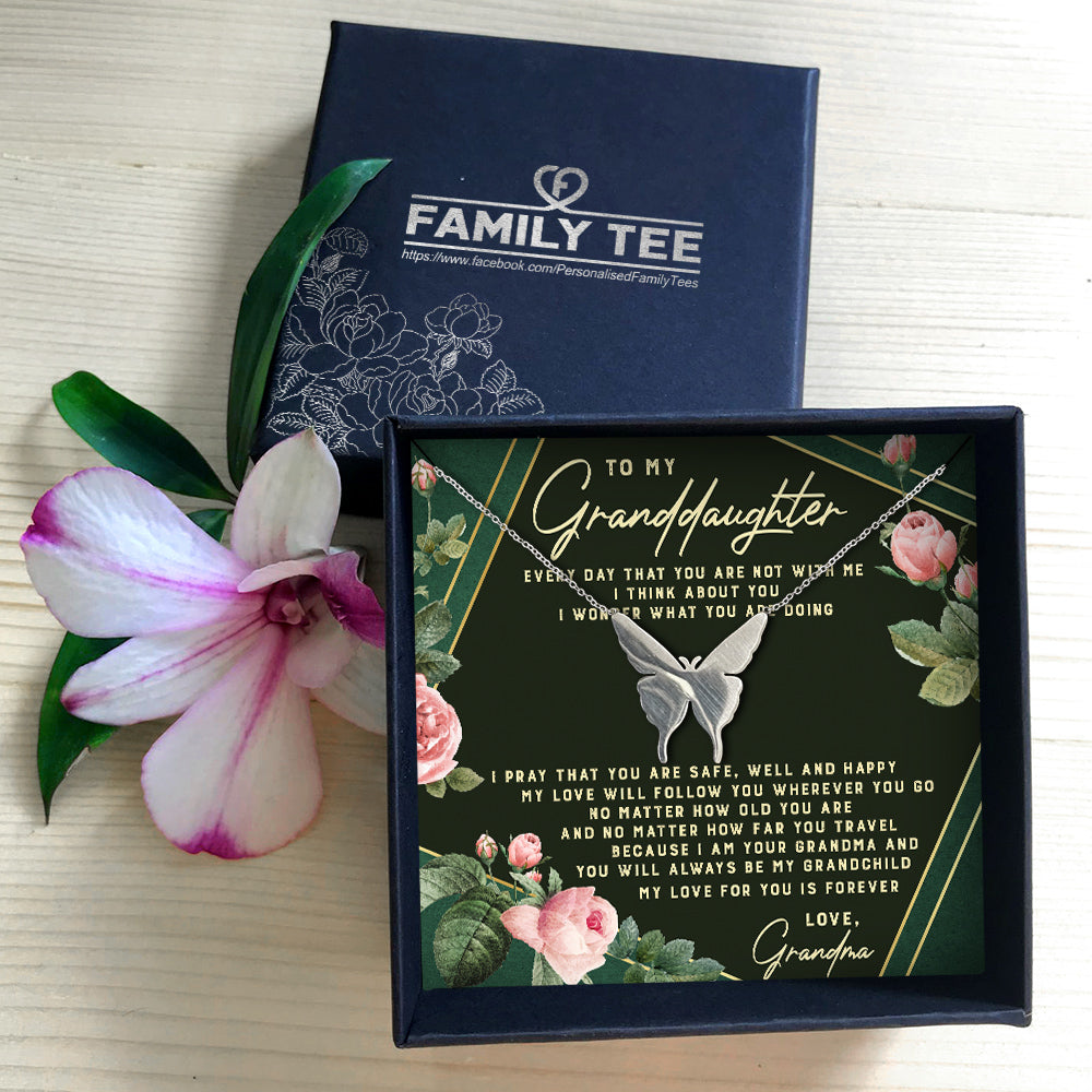 YOU WILL ALWAYS BE MY GRANDCHILD  - NECKLACE FOR GRANDDAUGHTER