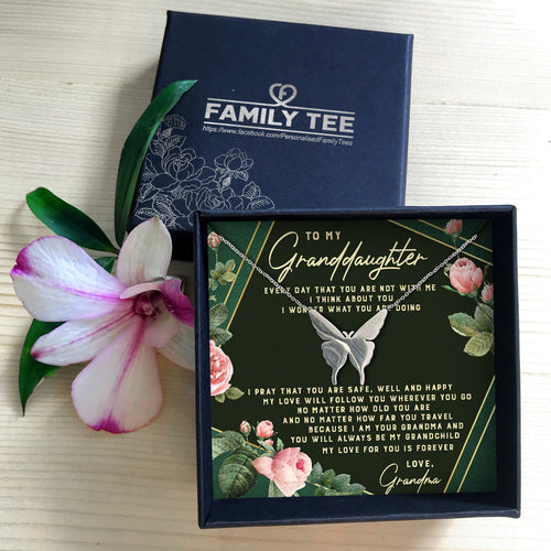 YOU WILL ALWAYS BE MY GRANDCHILD  - NECKLACE FOR GRANDDAUGHTER