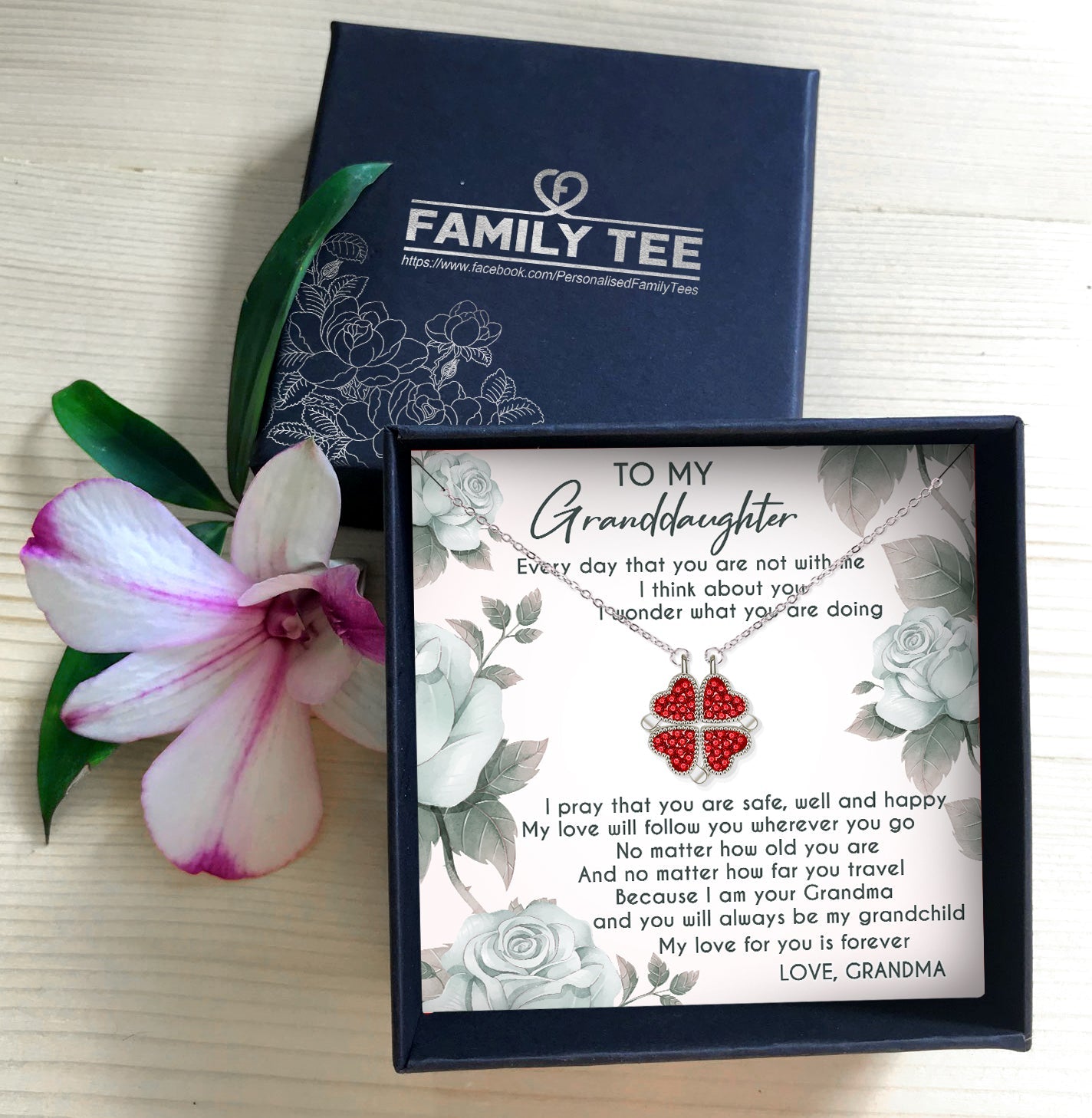MY LOVE FOR YOU IS FOREVER - NECKLACE FOR GRANDDAUGHTER FROM GRANDMA