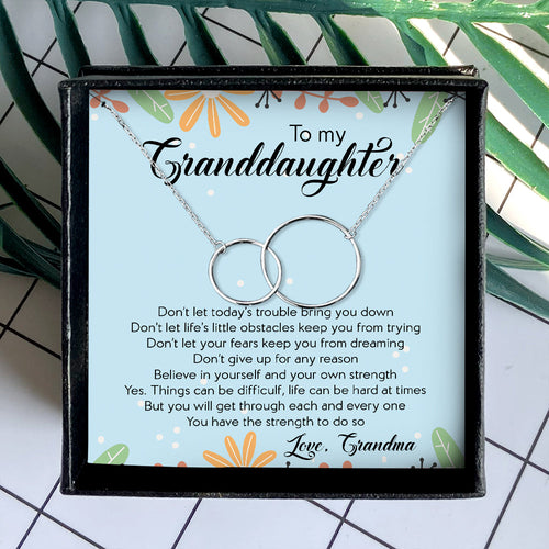 BELIEVE IN YOUR SELF  - NECKLACE FOR GRANDDAUGHTER FROM GRANDMA