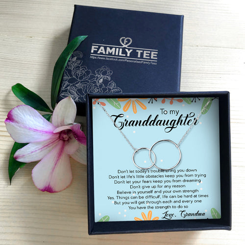 BELIEVE IN YOUR SELF  - NECKLACE FOR GRANDDAUGHTER FROM GRANDMA