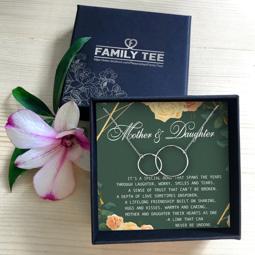 A DEPTH OF LOVE SOMETIMES UNSPOKEN  - NECKLACE FOR DAUGHTER AND MOTHER