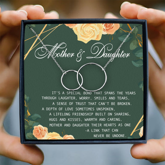 A DEPTH OF LOVE SOMETIMES UNSPOKEN  - NECKLACE FOR DAUGHTER AND MOTHER