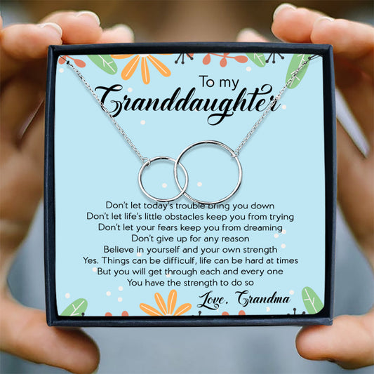 BELIEVE IN YOUR SELF  - NECKLACE FOR GRANDDAUGHTER FROM GRANDMA