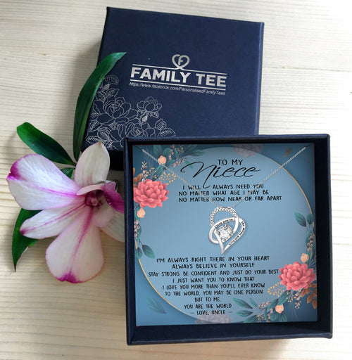 I LOVE YOU MORE THAN YOU'LL EVER KNOW - NECKLACE FOR NIECE FROM UNCLE