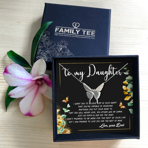 I WANT YOU TO BELIEVE DEEP IN YOUR HEART  - NECKLACE FOR DAUGHTER