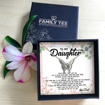 ENJOY THE RIDE AND NEVER FORGET YOUR WAY BACK HOME  - NECKLACE FOR DAUGHTER