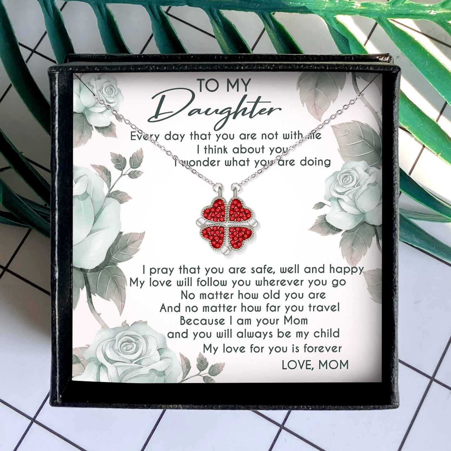 MY LOVE FOR YOU IS FOREVER - NECKLACE FOR DAUGHTER FROM MOM