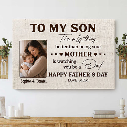 Personalized Canvas - Heartfelt Gift For Son