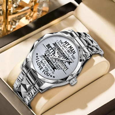My Man The Day I Met You - Men's Wrist Watch