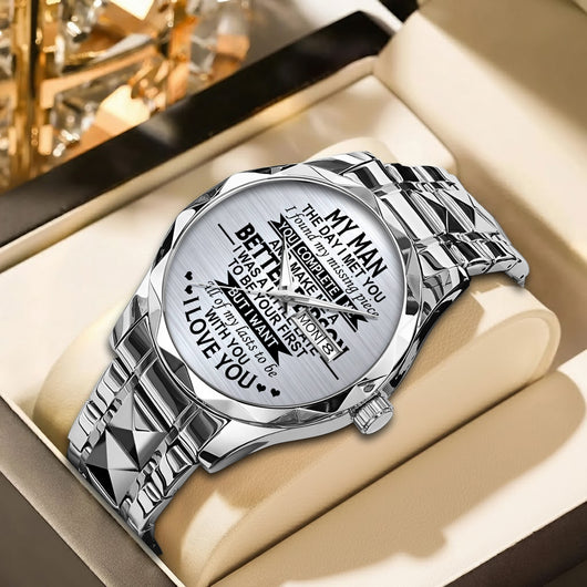 My Man The Day I Met You - Men's Wrist Watch