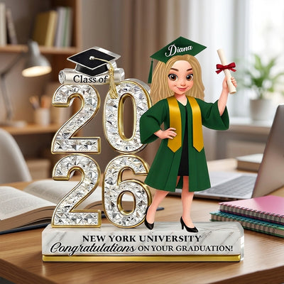 Class Of 2026 Graduate - Personalized Custom Shaped Acrylic Plaque