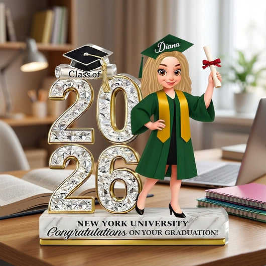Class Of 2026 Graduate - Personalized Custom Shaped Acrylic Plaque