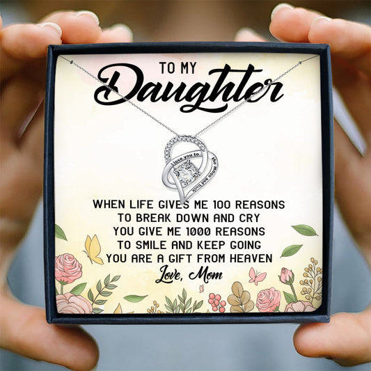 YOU ARE A GIFT FROM HEAVEN - NECKLACE FOR DAUGHTER FROM MOM