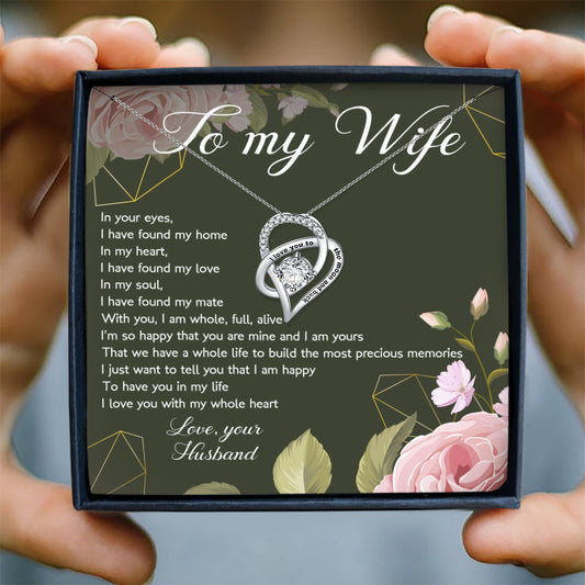 I LOVE YOU WITH MY WHOLE HEART - NECKLACE FOR WIFE FROM HUSBAND