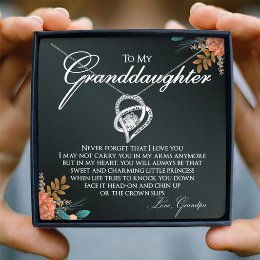 NEVER FORGET THAT I LOVE YOU - NECKLACE FOR GRANDDAUGHTER FROM GRANDPA