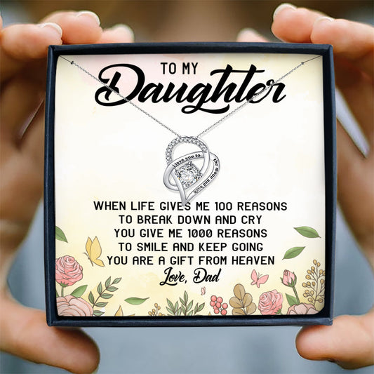 YOU ARE A GIFT FROM HEAVEN - NECKLACE FOR DAUGHTER FROM DAD