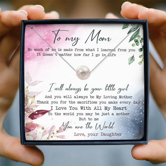 I LOVE YOU WITH ALL MY HEART - NECKLACE FOR MOM FROM DAUGHTER