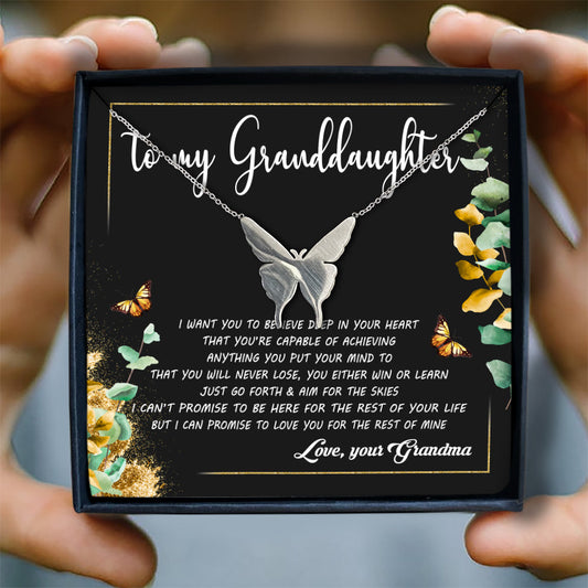 I WANT YOU TO BELIEVE DEEP IN YOUR HEART - NECKLACE FOR GRANDDAUGHTER