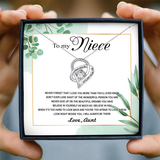 I LOVE YOU MORE THAN YOU'LL EVER KNOW - NECKLACE FOR NIECE FROM AUNT