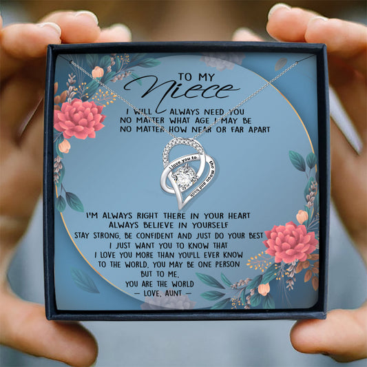 I LOVE YOU MORE THAN YOU'LL EVER KNOW - NECKLACE FOR NIECE FROM AUNT