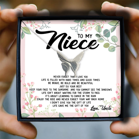 ENJOY THE RIDE AND NEVER FORGET YOUR WAY BACK HOME  - NECKLACE FOR NIECE