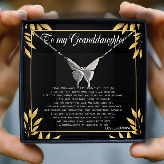 I HOPE YOU KNOW HOW VERY MUCH I LOVE YOU - NECKLACE FOR GRANDDAUGHTER