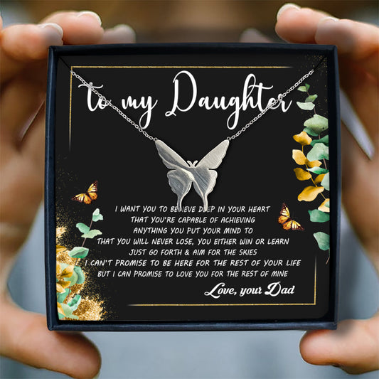 I WANT YOU TO BELIEVE DEEP IN YOUR HEART  - NECKLACE FOR DAUGHTER