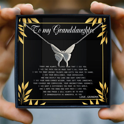 I HOPE YOU KNOW HOW VERY MUCH I LOVE YOU - NECKLACE FOR GRANDDAUGHTER