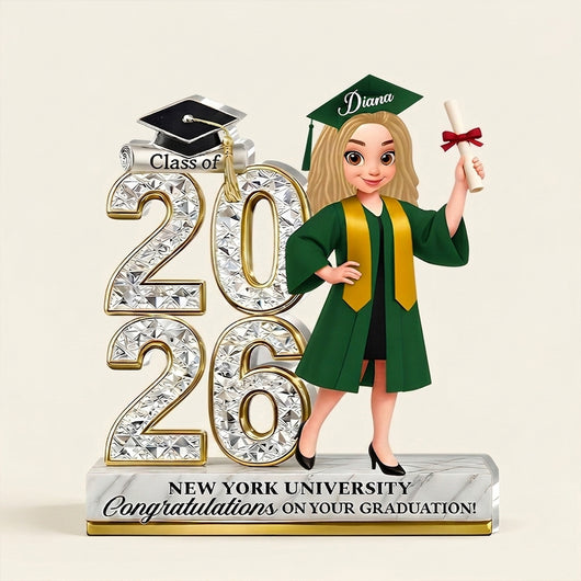 Class Of 2026 Graduate - Personalized Custom Shaped Acrylic Plaque