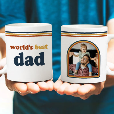 Custom World’s Best Dad Photo Mug