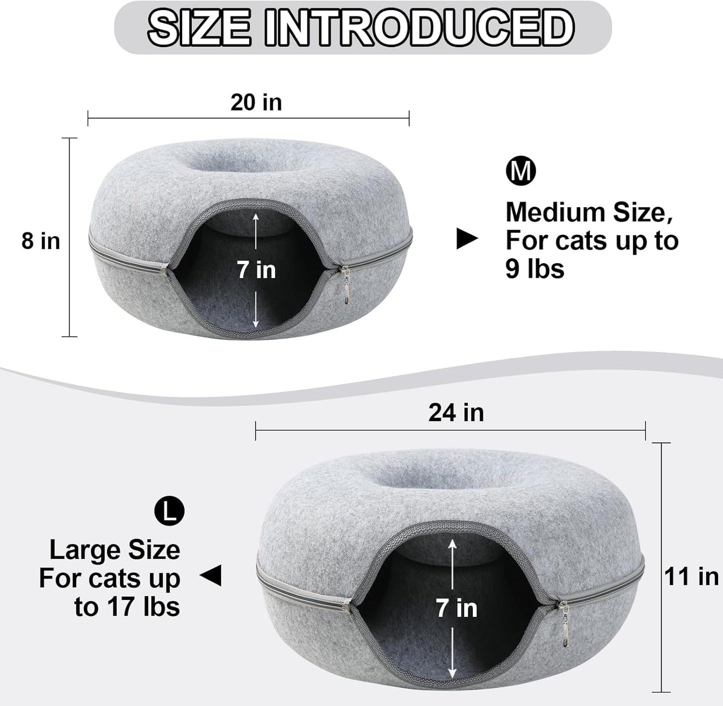 Meow Bed™ - Donut Kitten Bed