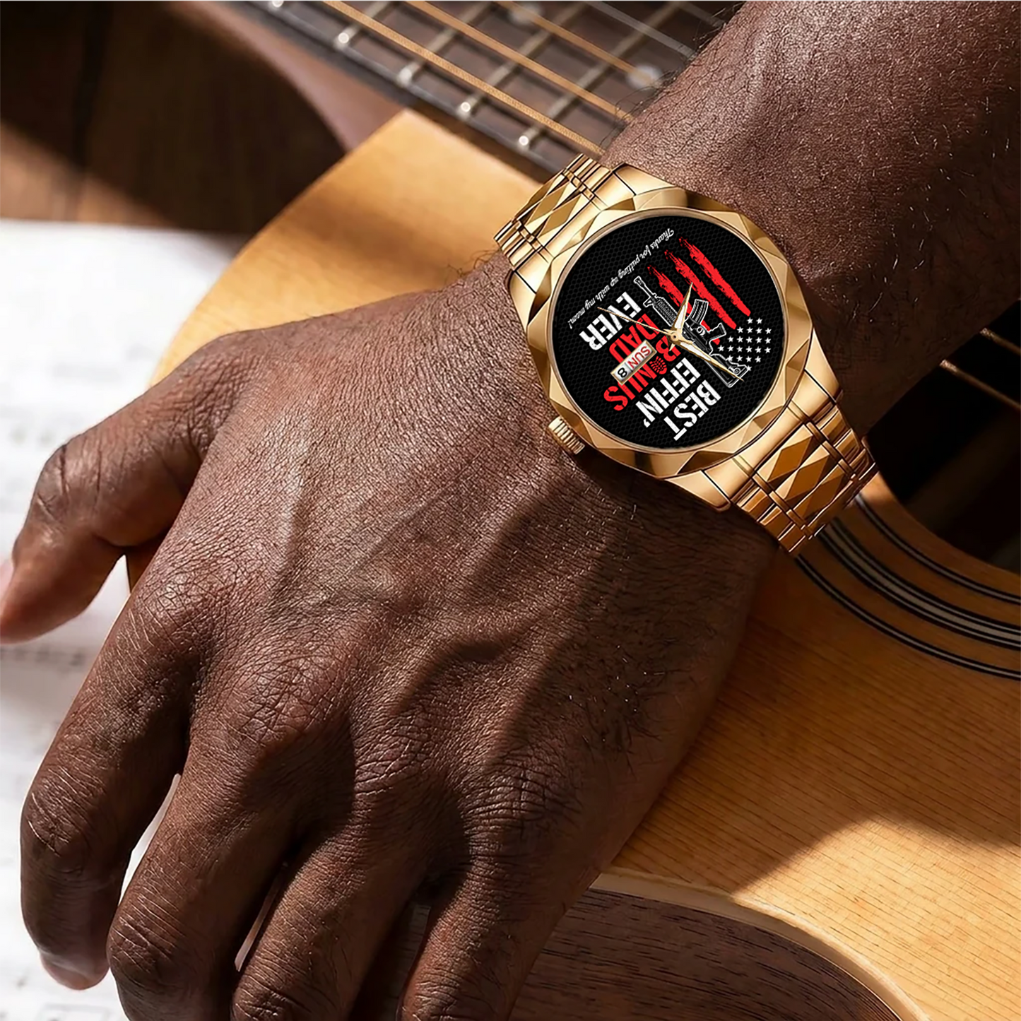 Best Effin' Bonus Dad Ever - Men's Wrist Watch