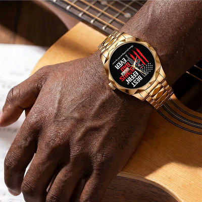 Best Effin' Bonus Dad Ever - Men's Wrist Watch