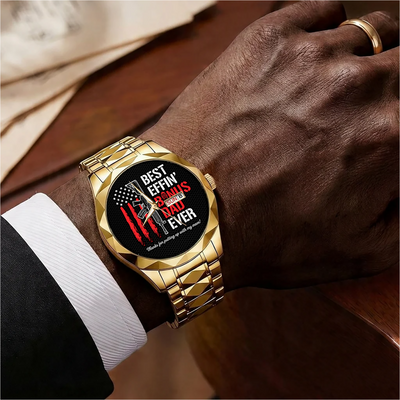 Best Effin' Bonus Dad Ever - Men's Wrist Watch